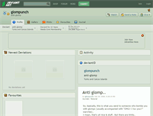 Tablet Screenshot of glompunch.deviantart.com