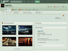 Tablet Screenshot of mgdream.deviantart.com
