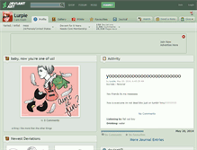 Tablet Screenshot of lurple.deviantart.com