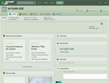 Tablet Screenshot of my-dark-side.deviantart.com