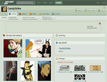 Tablet Screenshot of candystrike.deviantart.com