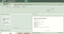 Desktop Screenshot of demonmili.deviantart.com