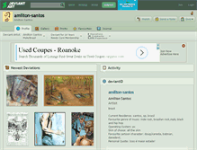 Tablet Screenshot of amilton-santos.deviantart.com