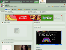 Tablet Screenshot of cat102.deviantart.com