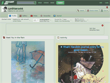 Tablet Screenshot of cynthiarox66.deviantart.com