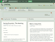 Tablet Screenshot of lunarfang.deviantart.com