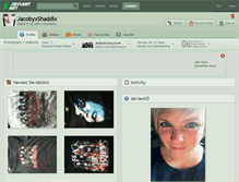 Tablet Screenshot of jacobyxshaddix.deviantart.com