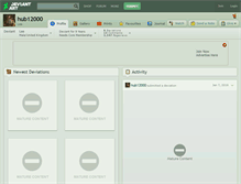 Tablet Screenshot of hub12000.deviantart.com