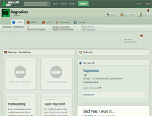 Tablet Screenshot of degreeless.deviantart.com