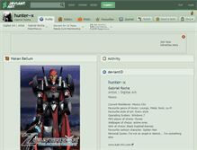Tablet Screenshot of hunter--x.deviantart.com