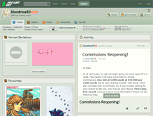 Tablet Screenshot of bloodrose83.deviantart.com
