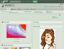 Tablet Screenshot of nekoyasha117.deviantart.com