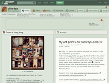 Tablet Screenshot of olive-tea.deviantart.com