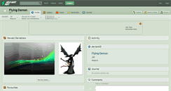Desktop Screenshot of flying-demon.deviantart.com