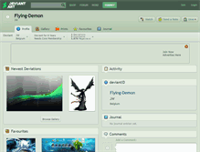 Tablet Screenshot of flying-demon.deviantart.com