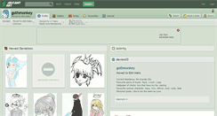 Desktop Screenshot of gothmonkey.deviantart.com