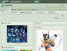 Tablet Screenshot of humblebot.deviantart.com