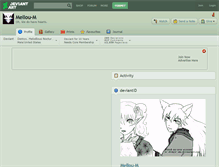 Tablet Screenshot of mellou-m.deviantart.com