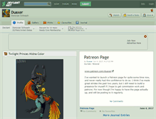 Tablet Screenshot of duaxer.deviantart.com