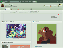 Tablet Screenshot of dragonfoxgirl.deviantart.com