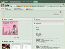 Tablet Screenshot of bunby.deviantart.com