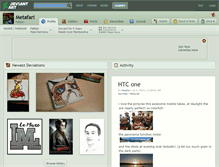 Tablet Screenshot of metafari.deviantart.com