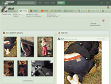 Tablet Screenshot of dikof.deviantart.com