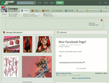 Tablet Screenshot of colorguy.deviantart.com