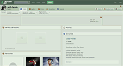 Desktop Screenshot of laze-panda.deviantart.com
