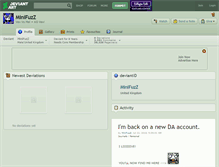 Tablet Screenshot of minifuzz.deviantart.com