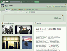 Tablet Screenshot of beth-linder.deviantart.com