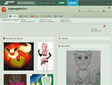 Tablet Screenshot of animespirit1011.deviantart.com