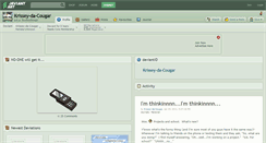 Desktop Screenshot of krissey-da-cougar.deviantart.com