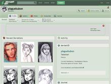 Tablet Screenshot of plaguebubon.deviantart.com
