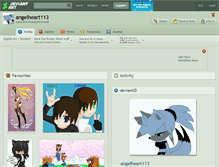 Tablet Screenshot of angelheart113.deviantart.com