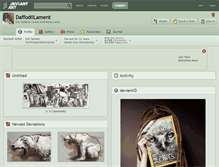 Tablet Screenshot of daffodillament.deviantart.com