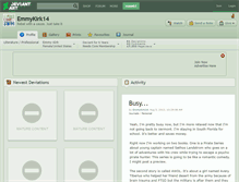 Tablet Screenshot of emmykirk14.deviantart.com
