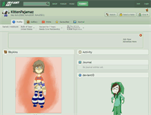 Tablet Screenshot of kittenpajamaz.deviantart.com