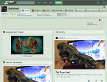 Tablet Screenshot of dizturbed.deviantart.com