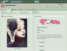 Tablet Screenshot of kiwichameleon.deviantart.com