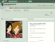 Tablet Screenshot of madamblackbutterfly.deviantart.com