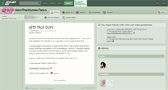 Desktop Screenshot of morethanhuman-fans.deviantart.com