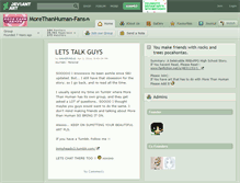 Tablet Screenshot of morethanhuman-fans.deviantart.com