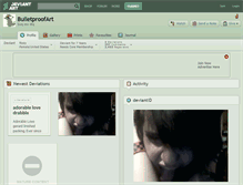 Tablet Screenshot of bulletproofart.deviantart.com