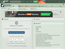 Tablet Screenshot of hi-mi-tsu.deviantart.com