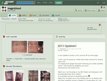 Tablet Screenshot of magesblood.deviantart.com