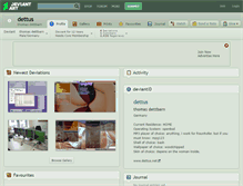Tablet Screenshot of dettus.deviantart.com
