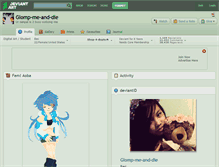 Tablet Screenshot of glomp-me-and-die.deviantart.com