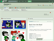 Tablet Screenshot of drametia111.deviantart.com