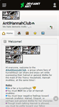 Mobile Screenshot of antihannahclub.deviantart.com